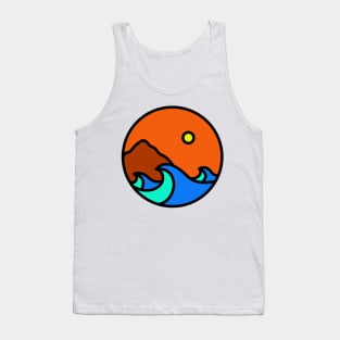 Waves and Mountain Tank Top